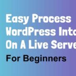 how to install WordPress easily on a live server